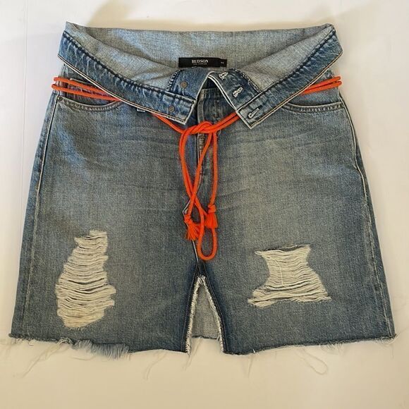 Hudson Sloane High-Rise Denim Skirt - Picture 4 of 7